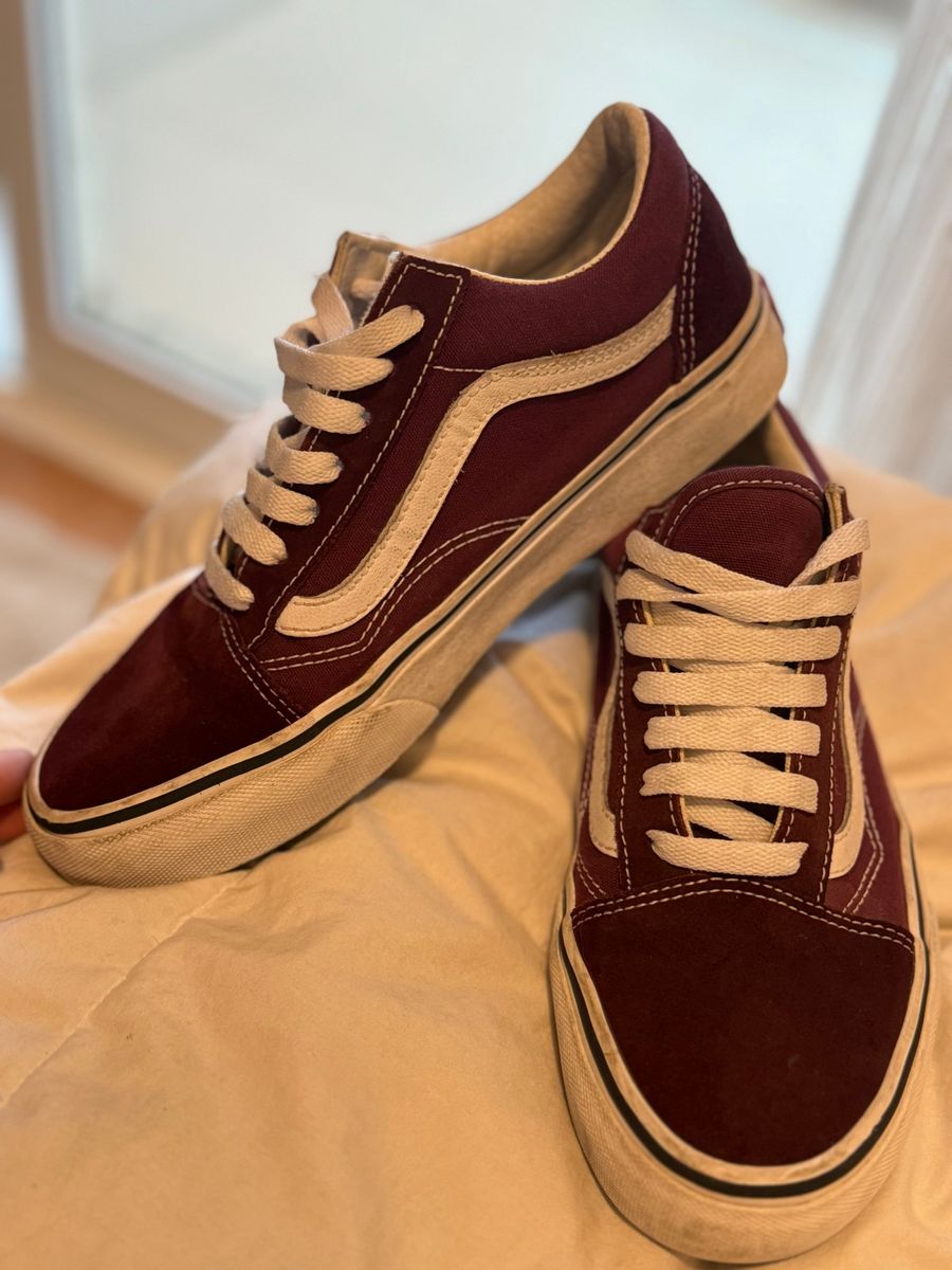 Tênis Vans Vermelho Escuro Vans Usado 111994483 enjoei