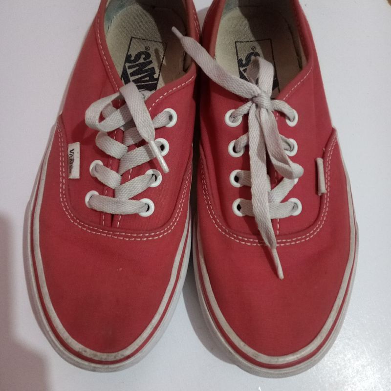 Tenis Vans Vermelho Original Vans Usado 101677155 enjoei