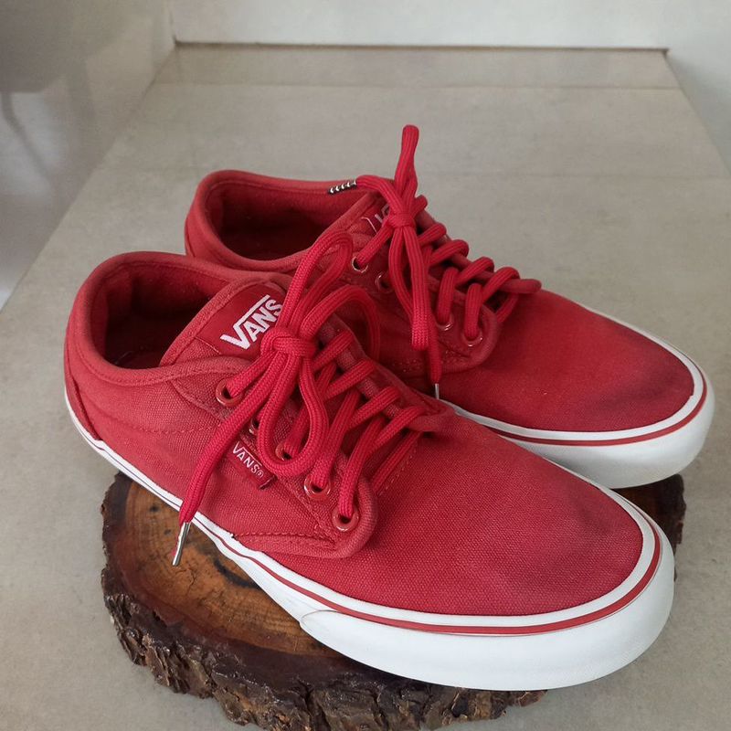 Vans Authentic Vermelho Masculino Sapato Vans Vermelho Tênis Vans