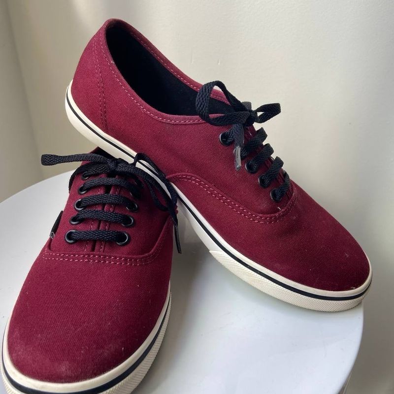 Tênis Vans Vinho e Preto 37, Tênis Feminino Vans Usado 83921572