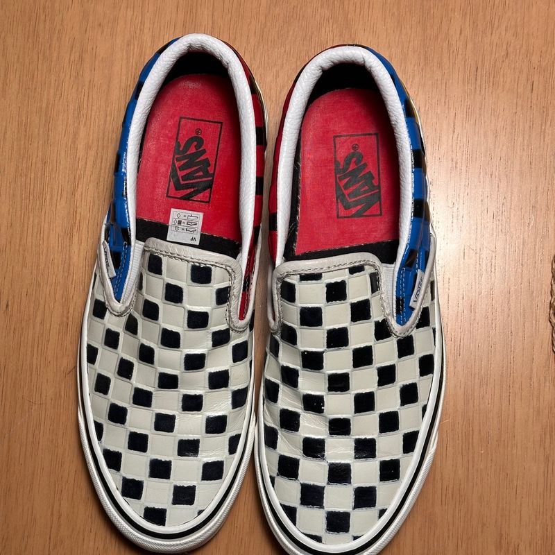 Vans store xadrez vermelho