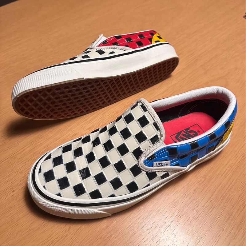 Tênis best sale vans xadrez