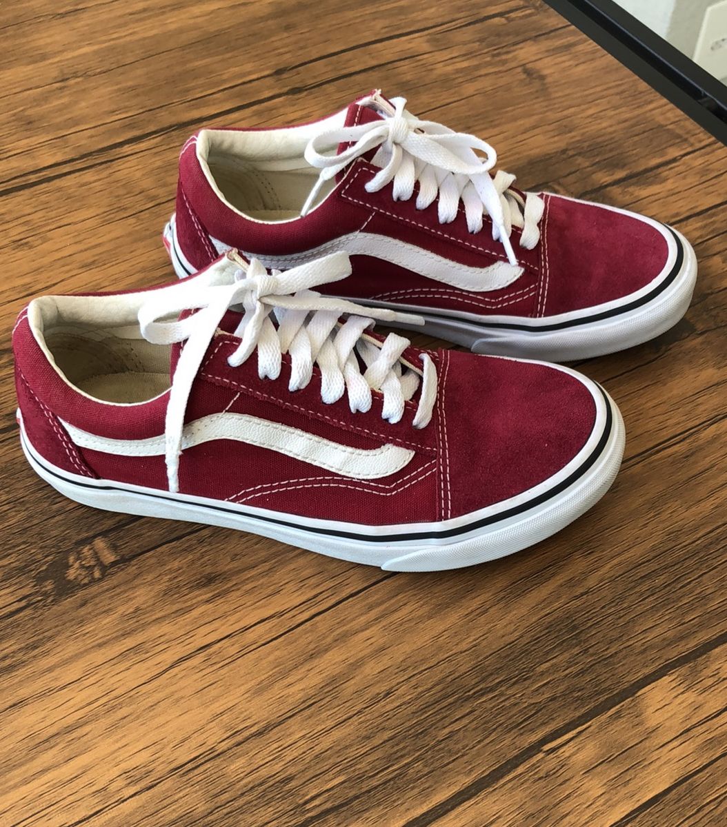 tenis vans marsala