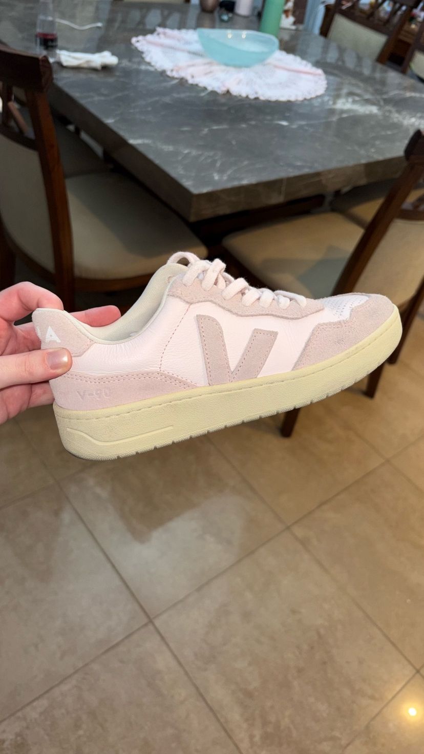 Tênis Veja V-90 Rosa | Tênis Feminino Veja Usado 139706766 | enjoei