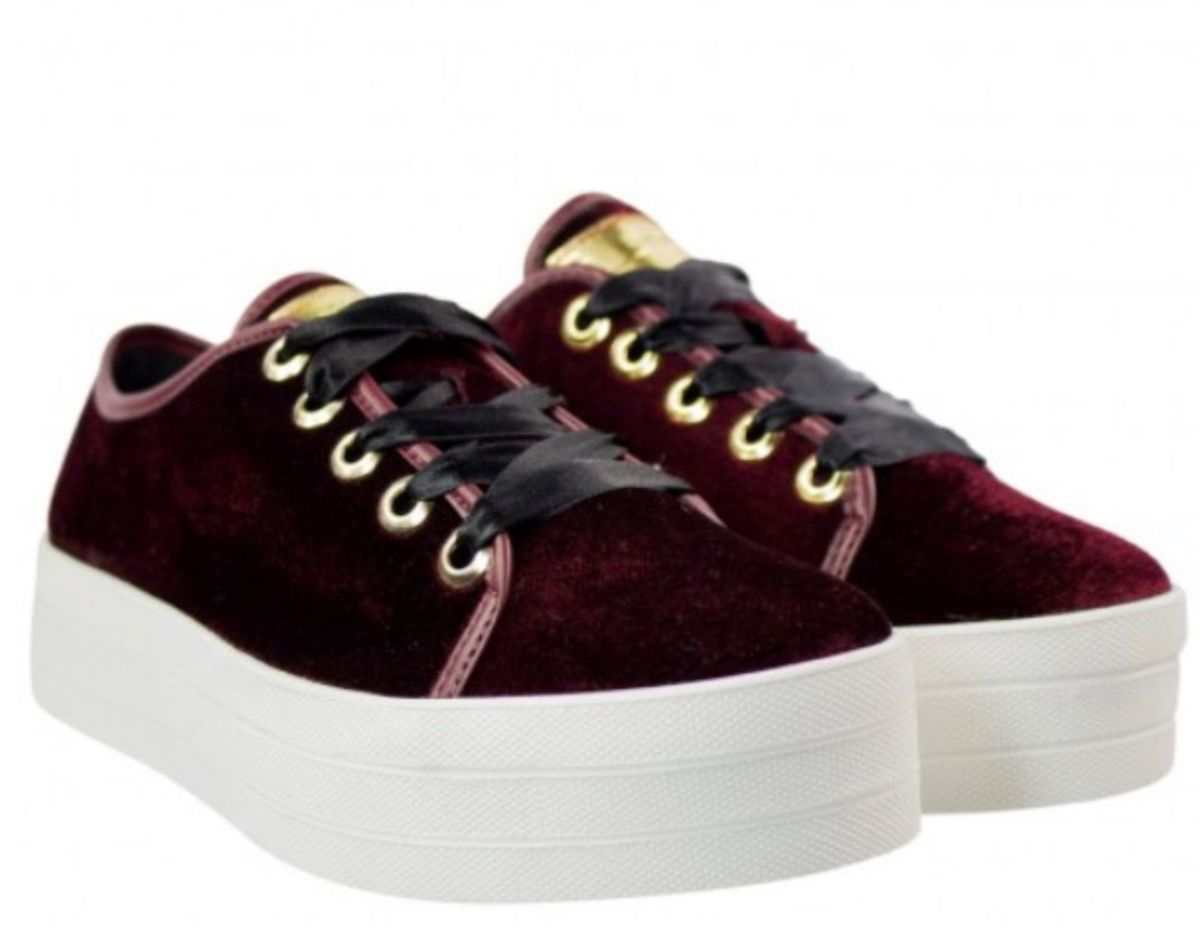 tenis moleca veludo
