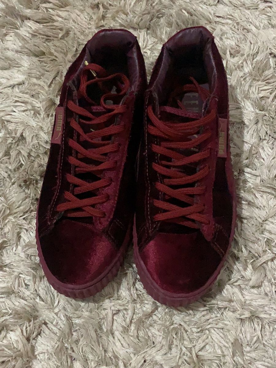 tenis puma veludo feminino