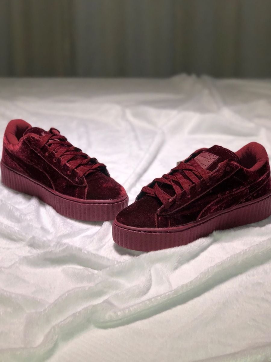tenis vermelho veludo