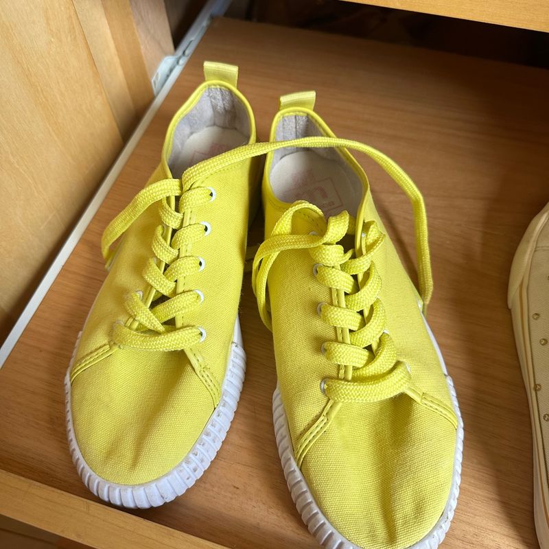 Tênis Moleca Verde Limão Moleca Usado 107415532 enjoei