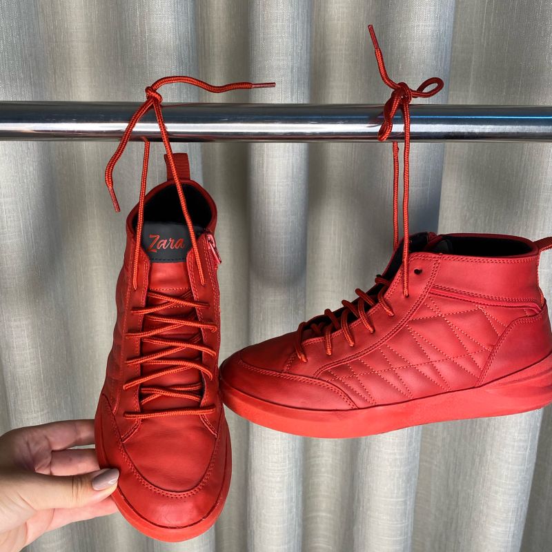 Tenis 2024 zara vermelho