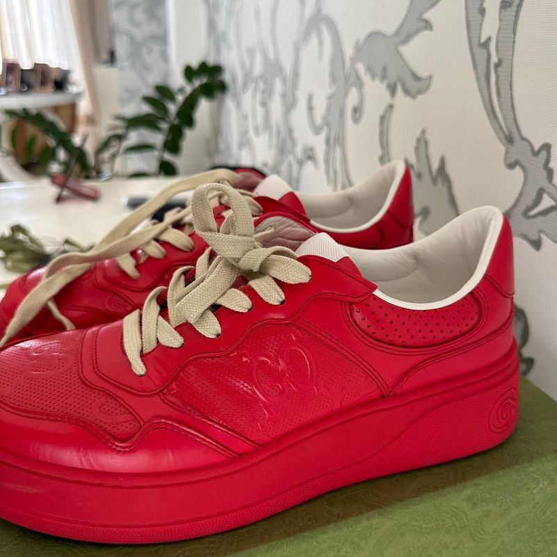 Tenis sales gucci vermelho