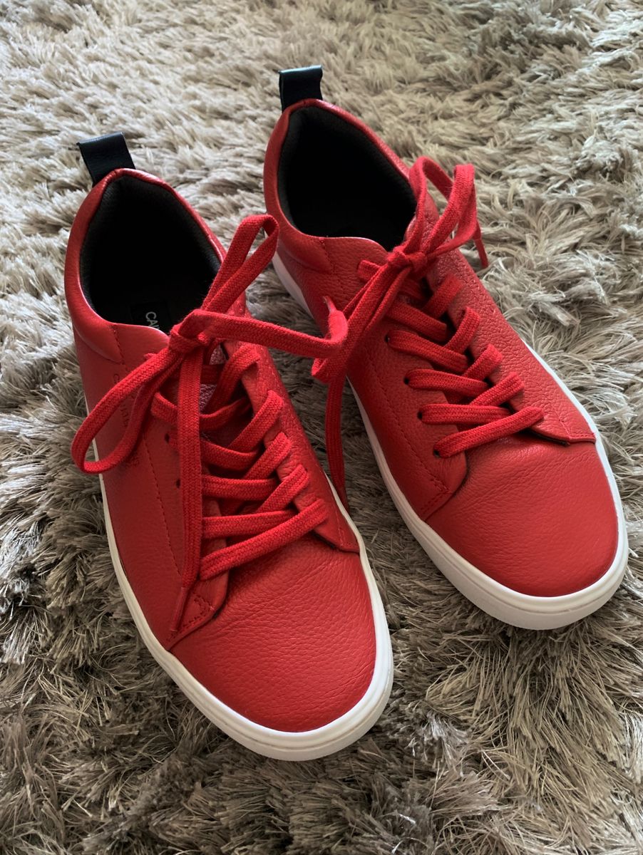 tenis calvin klein vermelho