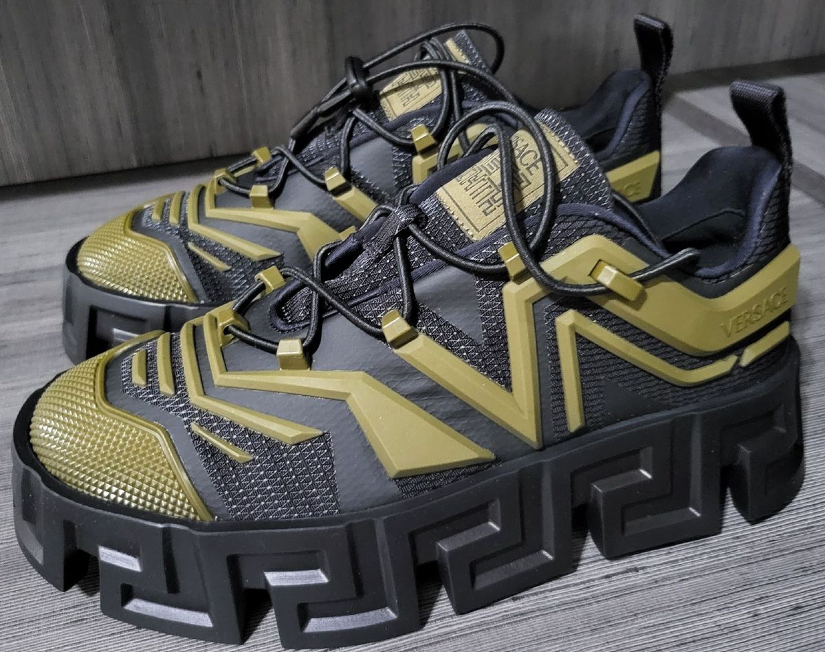 Tênis Versace Labyrinth Original- Novo | Tênis Masculino Versace Nunca ...