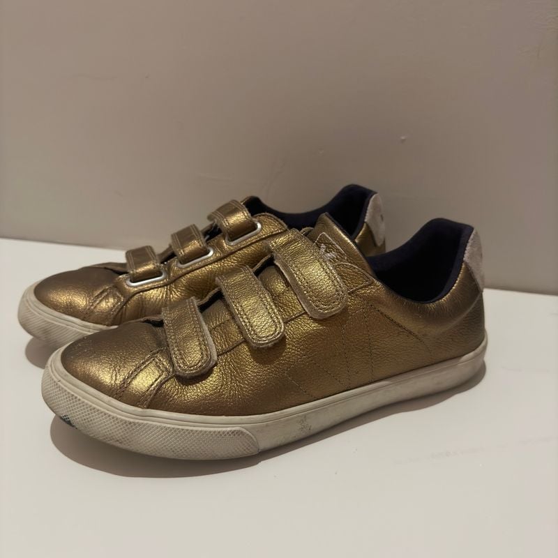 Tênis Vert Veja Dourado Modelo Recife Velcro Tênis Feminino Vert Usado  109921444 enjoei