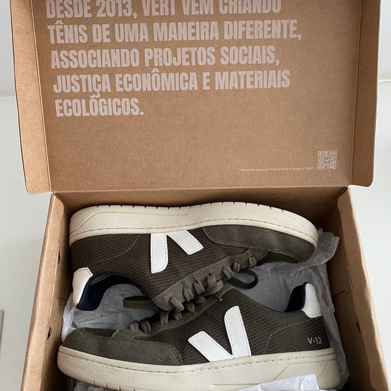 Tênis Vert Verde Escuro V12 Tênis Masculino Vert Usado 96636688