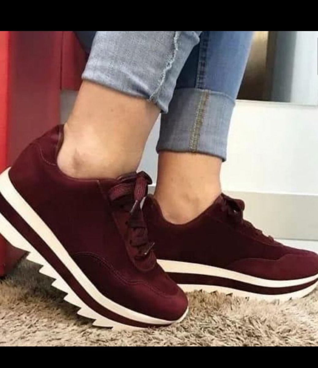 tenis vizzano flatform vinho