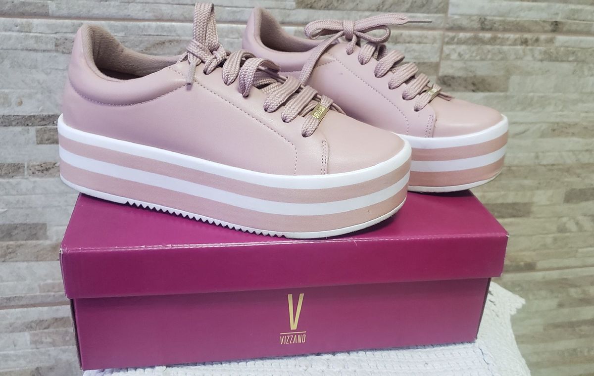tenis vizzano rose metalico