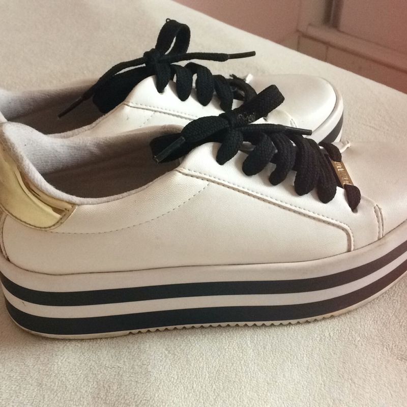 Vizzano Tenis Branco 34 Tênis Vizzano Básico Feminino Branco Ponto