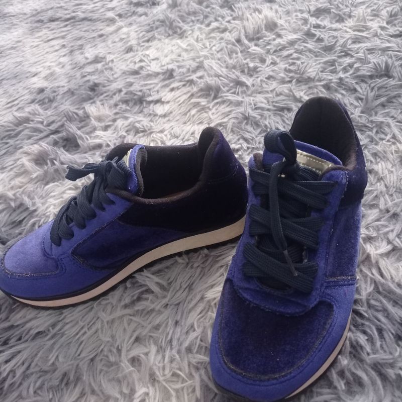 Tênis Feminino Tenis Azul Vizzano Tênis Vizzano Camurça Cor Azul