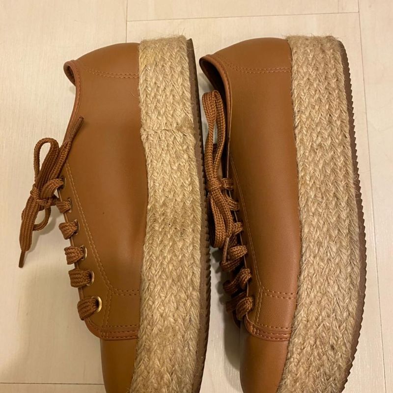 T nis Vizzano Flatform Corda Natura Tamanho 36 T nis Feminino
