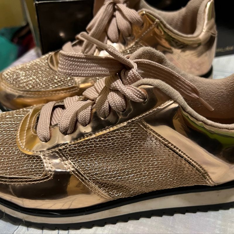Tênis Vizzano Metalizado Tenis Metalizado Dourado Tênis Vizzano