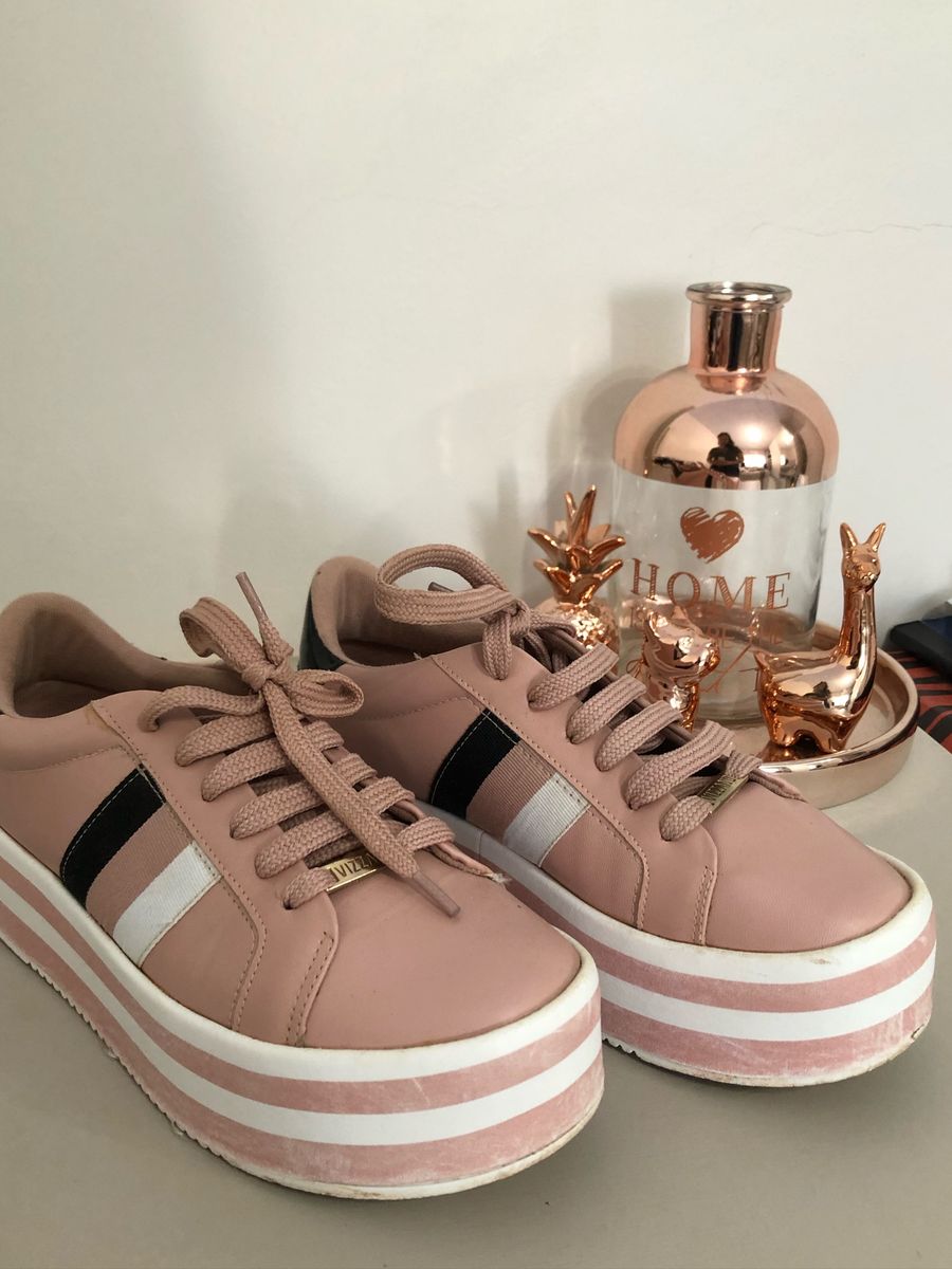 tenis vizzano plataforma rosa