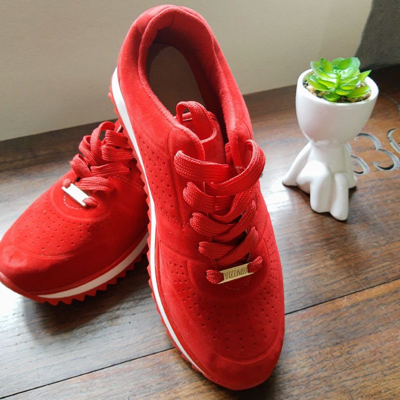 Tênis Casual Vizzano Vermelho Novo Tênis Feminino Vizzano Nunca Usado  55529976 enjoei