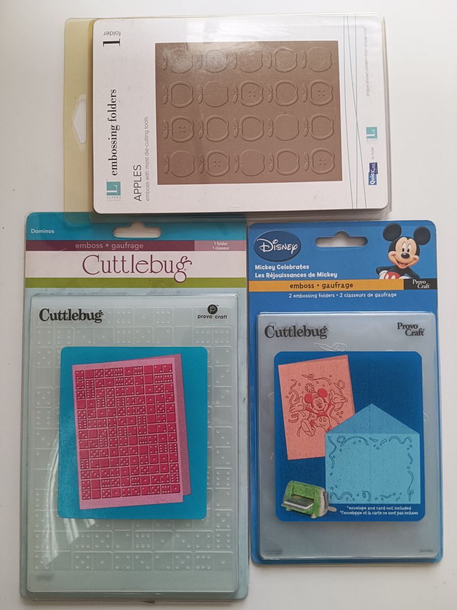 Texturas Cuttlebug Disney | Item de Papelaria Cuttlebug Nunca Usado ...