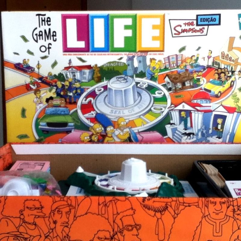 The Game Of Life - Simpsons Edition | Jogo de Tabuleiro Hasbro Usado  1404588 | enjoei