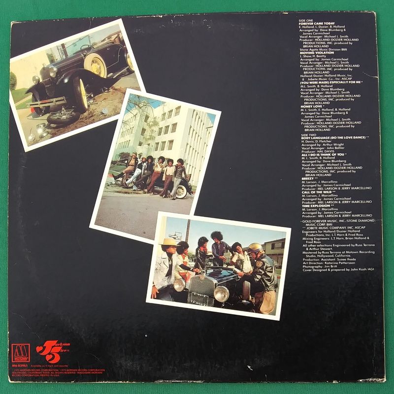 The Jackson 5 Moving Violation (1975) Lp Vinil Importado Usa M6