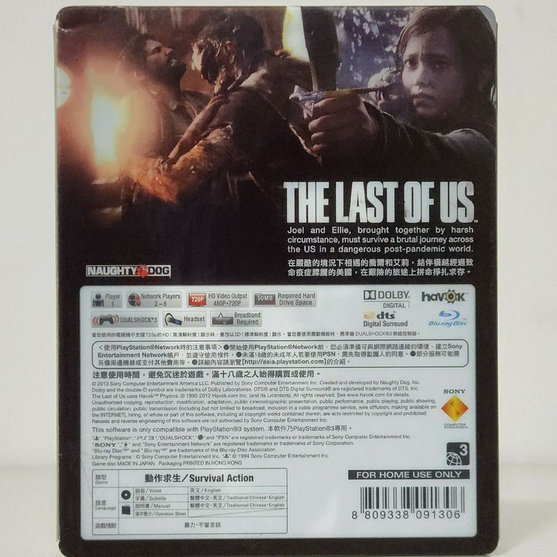 The Last Of Us Ps3 Steelbook  Jogo de Videogame Ps3 Ps4 Ps5 Usado