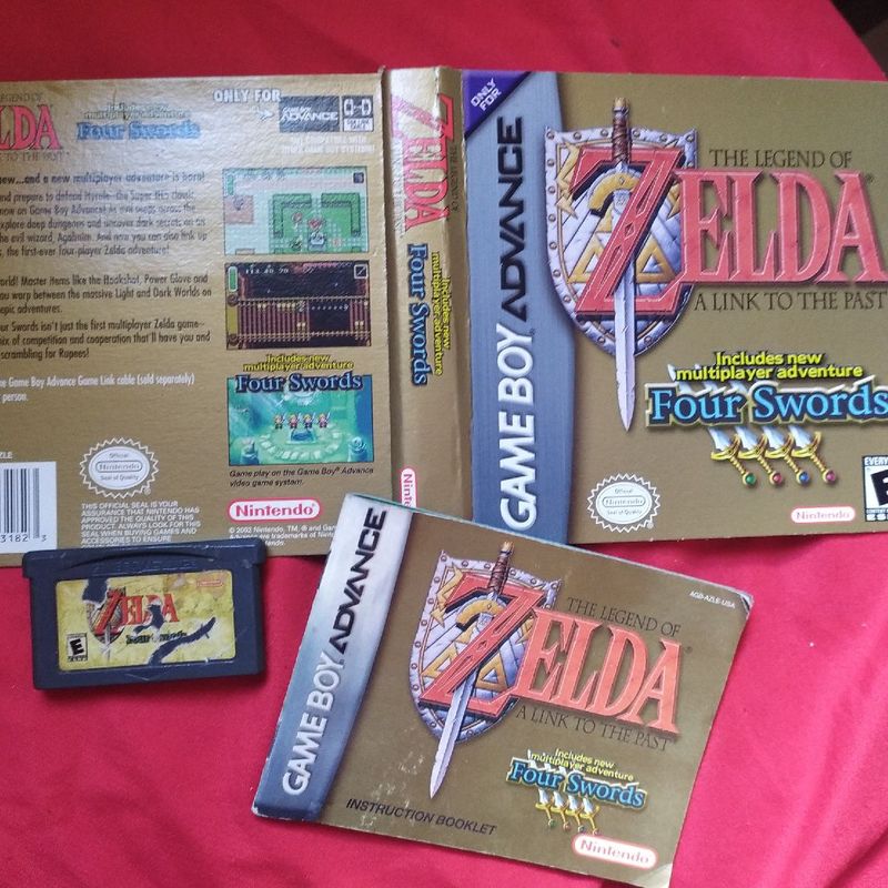 The Legend Of Zelda a Link To The Past + Four Swords Game Boy