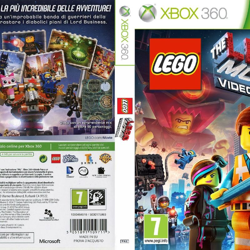 JOGO THE LEGO MOVIE VIDEOGAME XBOX 360 USADO