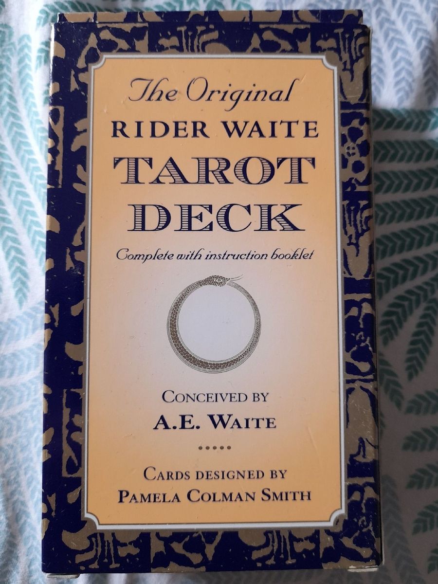 The Original Rider Waite Tarot Deck | Livro A.E. Waite Nunca Usado ...