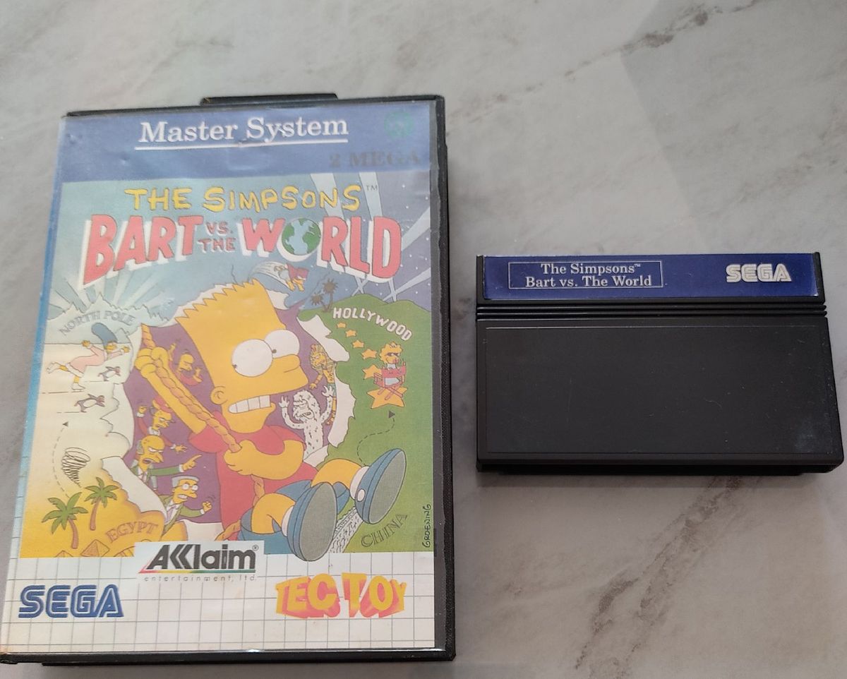 The Simpsons: Bart Vs The World - Master System | Jogo de Videogame ...