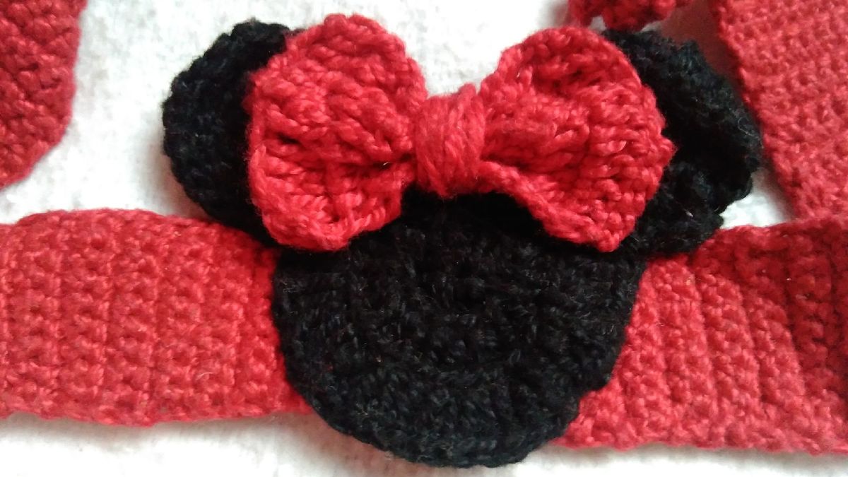 vestido de crochê da minnie