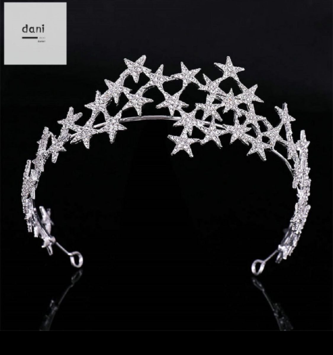 Tiara Principessa Con Cristalli - Corona Nuziale Per Spose E Damigelle, Colore Oro - Foto 10