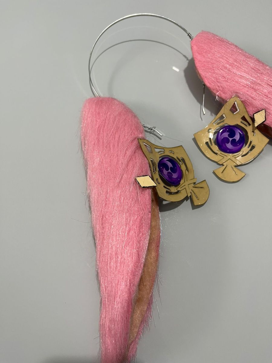 Tiara Orelhas Yae Miko Genshin Impact Produto p/ Cabelos Feminino