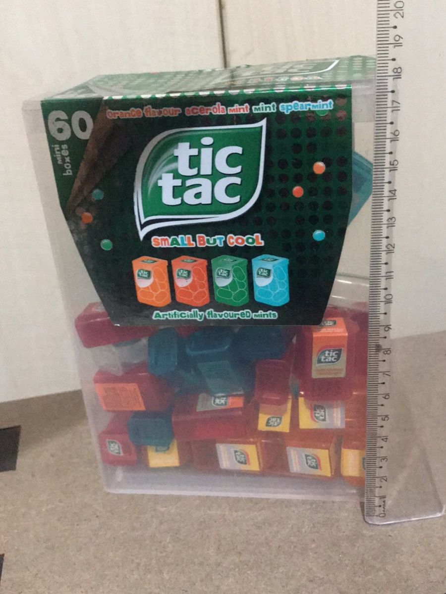 Lot De 8 Gros Conteneurs Tic Tac Vides - Occasion Pour Rangement Créatif DIY
