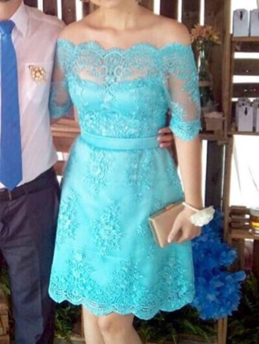 Vestido Dama de Honra Azul Tiffany Maravilhoso | Roupa Infantil para Menina  Dream Girl Usado 79073499 | enjoei