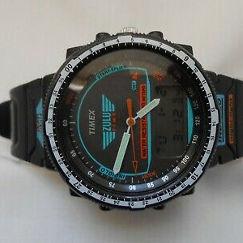 Timex Zulu Time Raríssimo Dos Anos 1990 para Coleção New Old Stock