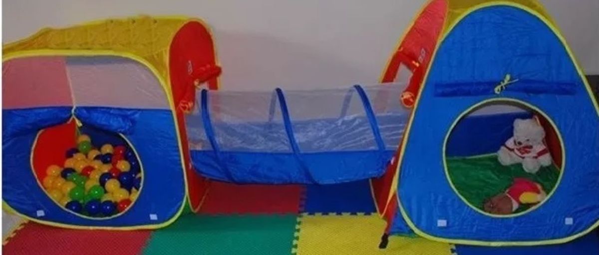 Toca Barraca Infantil 3 em 1 com Tunel | Jjian-Hong Usado 31162049 | enjoei