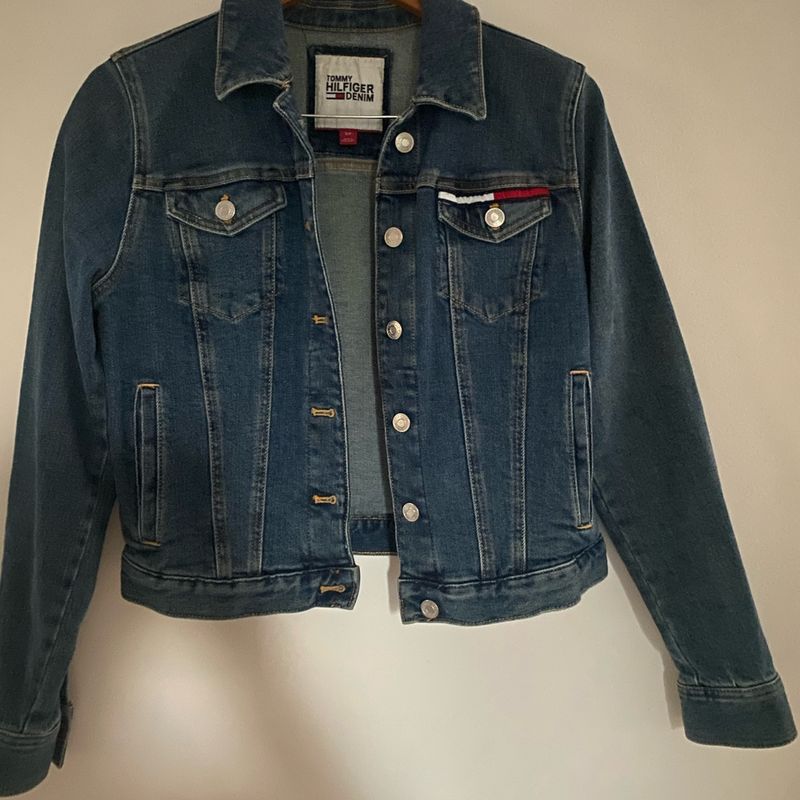 Tommy Hilfiger Casaco Jaqueta Jeans Feminina Tamanho P Importada