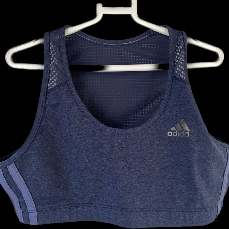 EUC Adidas Techfit Climacool Blue Sports Bra