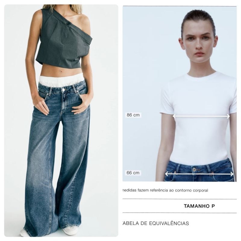 Top Assimétrico Botão Zara | Zara Nunca Usado 98258146 | enjoei
