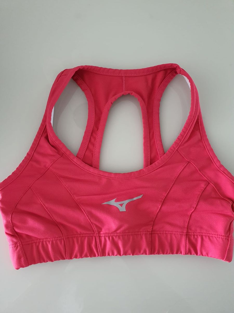 Top de Academia Rosa | Produto Feminino Mizuno Usado 81659088 | enjoei