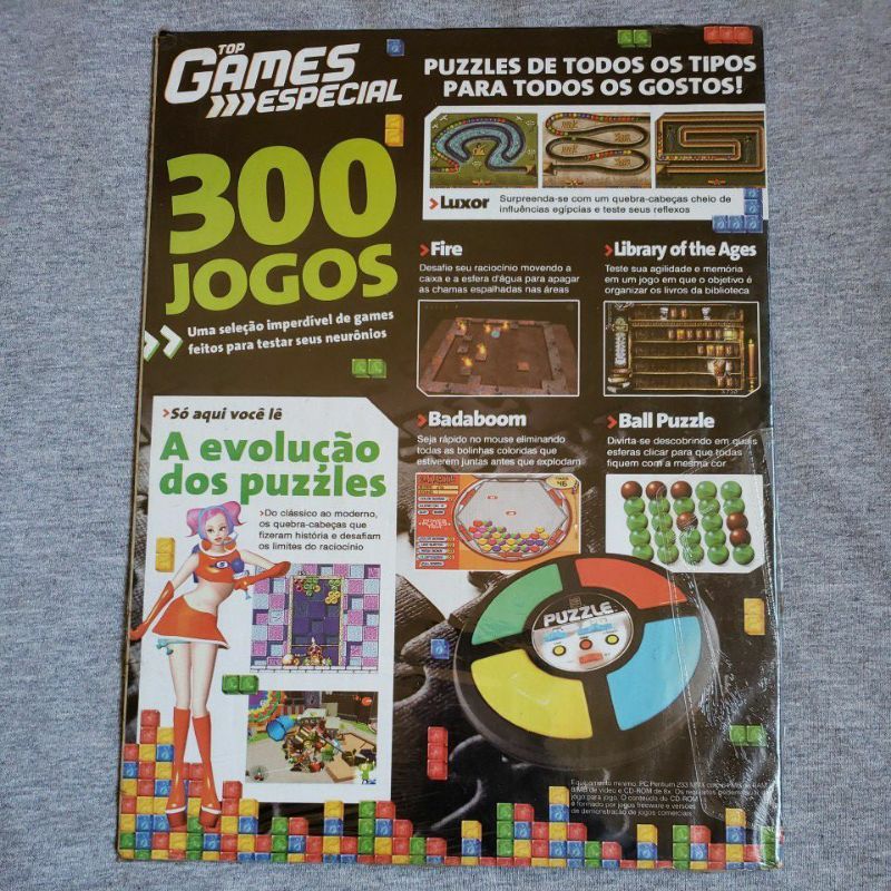 Top Games Especial - Puzzle - Pc (Lacrado), Jogo de Computador Cd-Rom  Nunca Usado 88920796