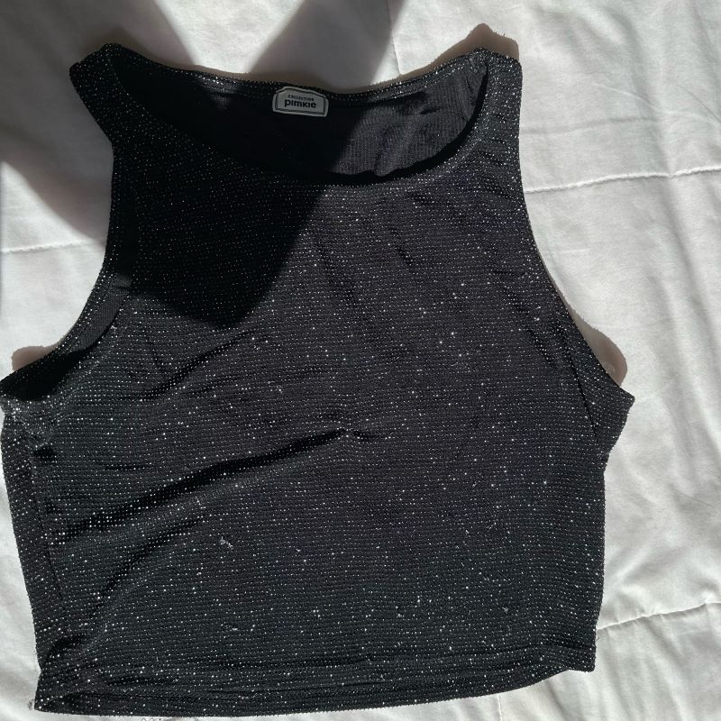 Top Lurex Brilhooo Blusa Feminina Pull Bear Usado 100696076 enjoei