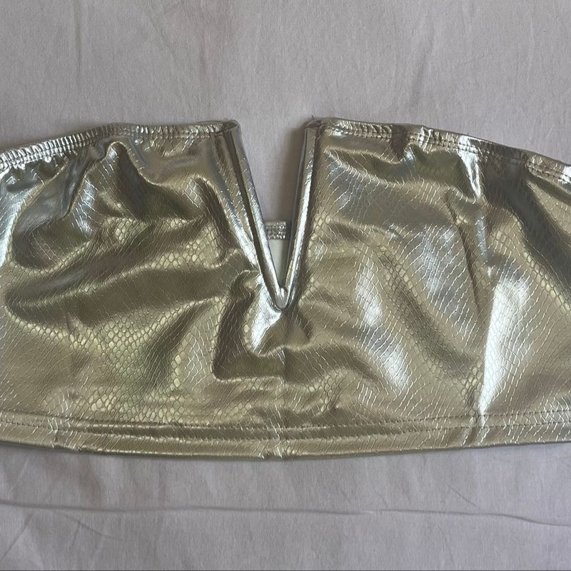 Top Metálico Shein Usado 101608133 enjoei