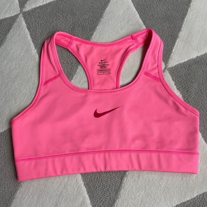 Nike pink cheap sports top