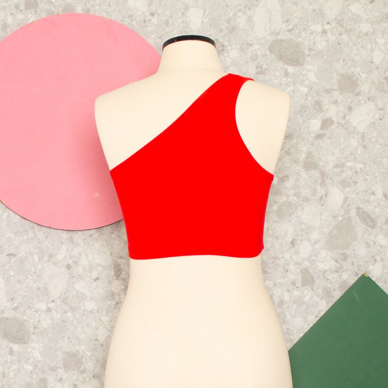 Shein One Shoulder Crop Sports Bra